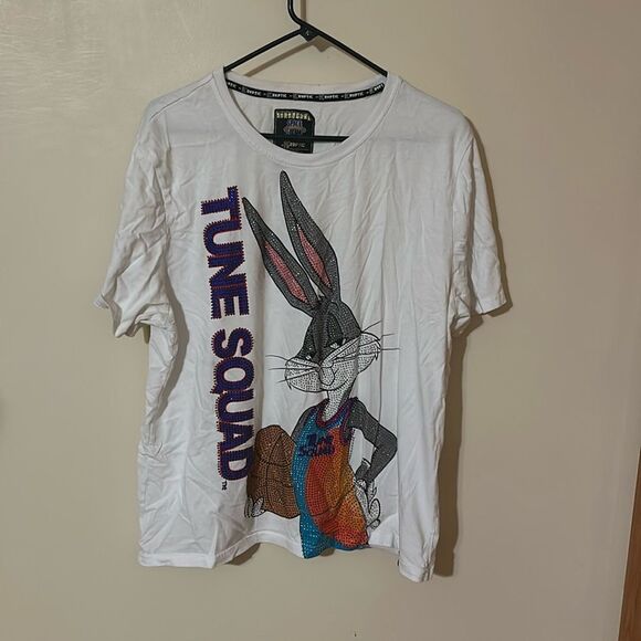 Space jam blinged out bugs bunny  Looney Tunes tshirt 2XL - Picture 1 of 6